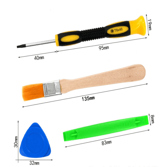 Game Console Disassembly Tool Kit Screwdriver Brush for Repair Electronics