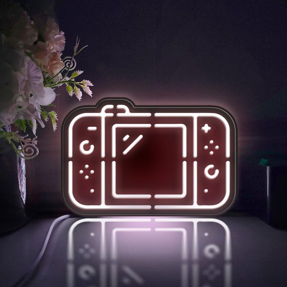 Game Console Led Light Box, Dimmable Neon-Like Light Signs USB Power for Wall Decor Bedroom Decoration, Static Light (WxH) 16"x10"