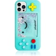 thumbnail image 1 of Game Console Phone Case for iPhone 13 Pro Max,Bling Liquid Quicksand Retro 3D Classic Game Phone Case Funny Play Case Soft Silicone Rubber Cover Protective Cover for Boys Girls Women, 1 of 13