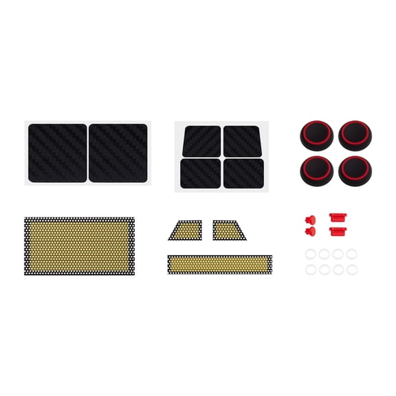 Game Console Protection ,Protect Skin Set with Touchpad Stickers, Headphone Dust Plug Type Plug Dust resistant Protective Cover
