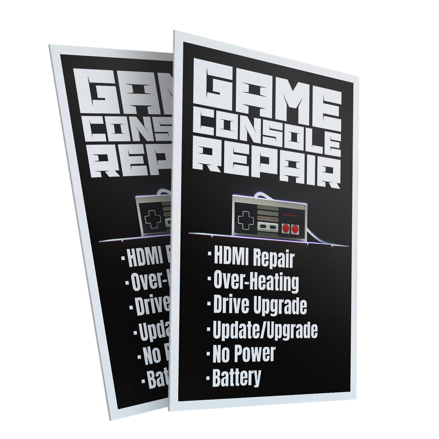 Xbox Signage Game Console Repair (2-Pack) 24 Inch x 36 Inch Plastic Signs | Sign ...