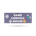 thumbnail image 1 of Game Console Repair Vinyl Decal 48 Inch x 18 Inch Weatherproof Heavy-Duty Adhesive Backing | Xbox, PlayStation, Nintendo Fixes, Expert Service | Made in USA, 1 of 6