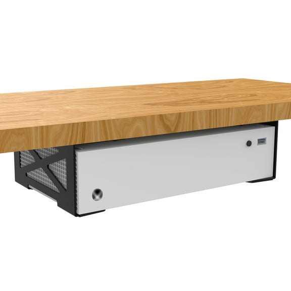 Game Console Under-Desk Storage Bracket Compatible with Xbox/PS3/PS4 Metal Material That Does Not Take Up Space Game Accessories-Black