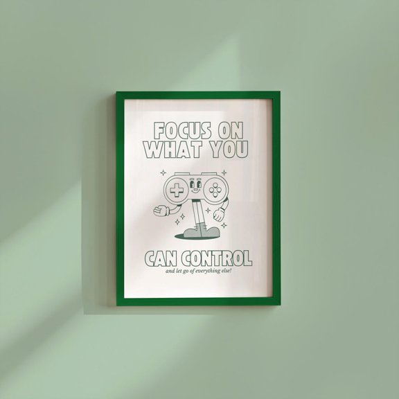 Game Control Art Print: Retro 70S Style ( )
