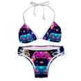 thumbnail image 1 of Game Controller Adjustable Strap Bikini Set with Detachable Sponge, Two-Pack - Ideal for Beach and Pool Parties, 1 of 6