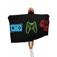 thumbnail image 1 of Game Controller Beach Towels Oversized Super Absorbent, Modern Art Gaming Handheld Black Lightweight Bath Towel Quick Dry Sets For Bathroom/Pool/Rv Camping/Beach Play/Gym Room/Picnic 23"x47", 1 of 8