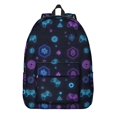 thumbnail image 1 of Game Controller Black Pattern Backpack for School, Cute School Bag with Adjustable Shoulder Straps and Padded Back, 15.7"x11.8"x5.5", 1 of 5