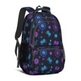 thumbnail image 1 of Game Controller Black Pattern Backpack for School, Cute School Bag with Adjustable Shoulder Straps and Padded Back, 16.9"x12.6"x5.9", 1 of 5