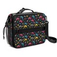 thumbnail image 1 of Game Controller Black Pattern Insulated Lunch Bag with Shoulder Strap and Bottle Holder,Bento School Lunch Bag Box,11x9.5x3.5 Inches, 1 of 5