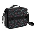 thumbnail image 1 of Game Controller Black Pattern Insulated Lunch Bag with Shoulder Strap and Bottle Holder,Bento School Lunch Bag Box,11x9.5x3.5 Inches, 1 of 4