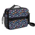 thumbnail image 1 of Game Controller Blue Pattern Insulated Lunch Bag with Shoulder Strap and Bottle Holder,Bento School Lunch Bag Box,11x9.5x3.5 Inches, 1 of 4