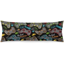 Game Controller Body Pillow Cover for Boys Gifts Gamer Gaming Pattern Long Pillow Case Protector with Zipper Decorative Modern Large Pillowcases Soft Cushion Covers for Bedroom,Couch,Sofa 20"x54"
