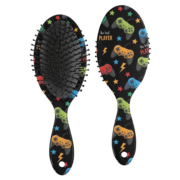 Game Controller Brush, Detangling Hair Brush, Scalp Massage Hair Comb, Air Cushion Design Gifts for Wet Dry Hair Styling