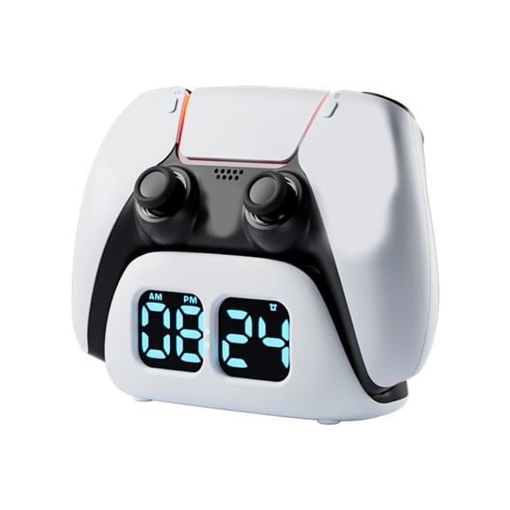 AOOOWER Charging Dock Station Charging Stand with Time Display Clock & Light