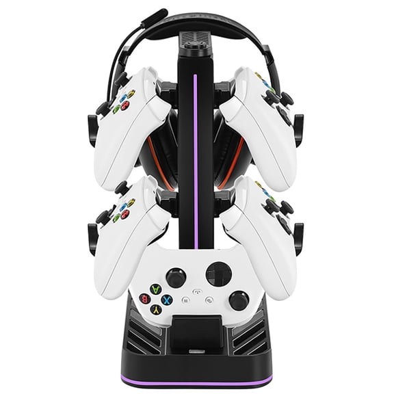 Game Controller Charging Station & Headset Holder - Compatible with Nintendo Switch 2/PS5/Xbox Series - Storage Rack-for Xbox