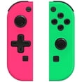 thumbnail image 1 of Game Controller Compatible with Nintendo Swicth, L/R Joycon Replacement with 6-Asix Gyro/Dual Motors - Pink&Green, 1 of 5