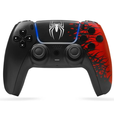 Game Controller Compatible with P5/Slim/Pro & PC, Wireless Controller Support Dual Motors, Motion Control and Mic Speaker