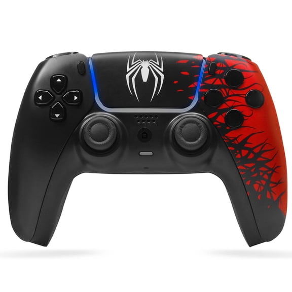 Game Controller Compatible with P5/Slim/Pro & PC, Wireless Controller Support Dual Motors, Motion Control and Mic Speaker