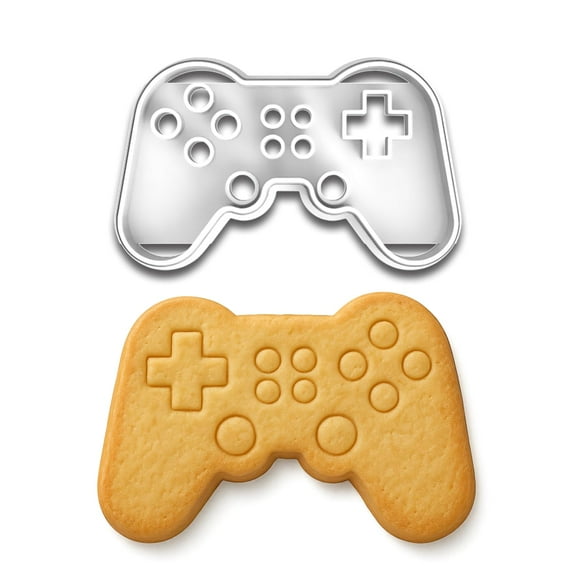 Game Controller Cookie Cutter - Style 2, 4.25x2.45 Inches, Perfect for Gamers and Themed Baking