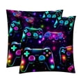 thumbnail image 1 of Game Controller Covers Pillows Set of 2 with Unique Patterns, Throw Pillow Inserts for Bed or Couch, Available in 16x16, 18x18, 20x20 Inches for Any Occasion, 1 of 6