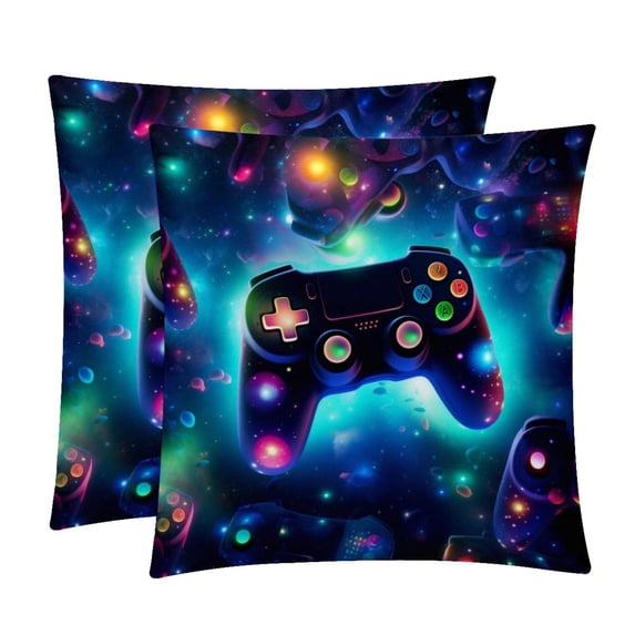 Game Controller Covers Set of 2 - Available in 16x16, 18x18, 20x20 Inches with Unique Patterns - for Home Decor, Throw Pillow Inserts, Pillow Inserts, Bed Pillow - Ideal for All Occasions!