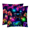 thumbnail image 1 of Game Controller Covers Throw Pillow Set - 2 Pack Throw Pillow Inserts Included - Unique Patterns - 16x16, 18x18, 20x20 Inches for Home Decor - Throw Pillow - Decorative Pillows, 1 of 6