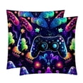 thumbnail image 1 of Game Controller Decorative Pillows Covers with Unique Patterns for Bed, Home Decor - Set of 2 Pillow Inserts - Available in 16x16, 18x18, 20x20 Inches for Various Occasions, 1 of 6