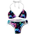 thumbnail image 1 of Game Controller Detachable Sponge Adjustable Strap Bikini Set Two-Pack Bikinis,Swimsuits,Beachwear, 1 of 6