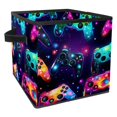 thumbnail image 1 of Game Controller Foldable Clothes Storage Bins with Handle 10.8"x10.5"x10.6" Large Capacity - Storage Baskets, Storage Cubes, 1 of 6