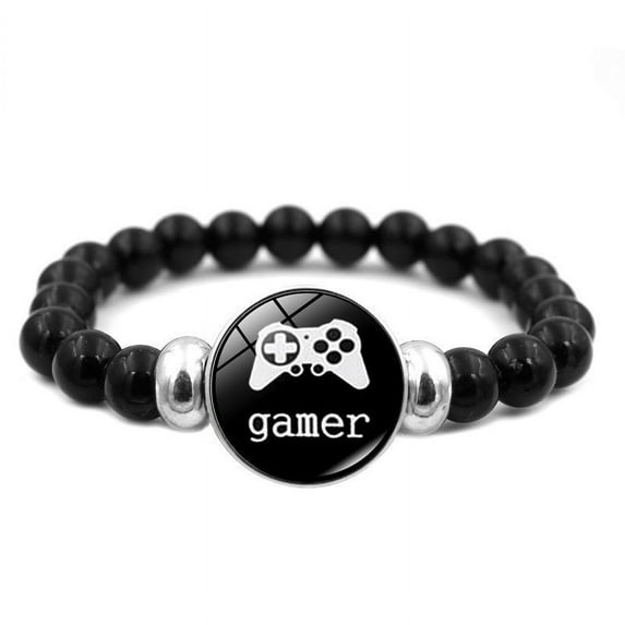 Game Controller Graphic Button Beaded Bracelet