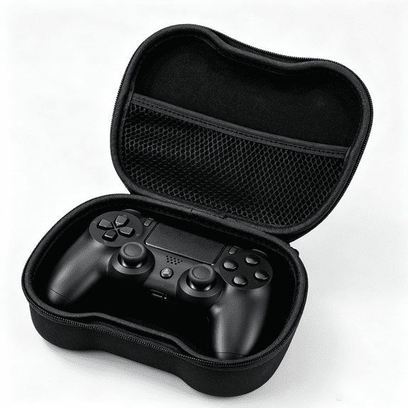 For Game Controller Hard Shell Travel Storage Carrying Bag Compatible with PS5 PS4 Xbox Switch Pro Controllers Protective EVA Carrying Case with Handle Black