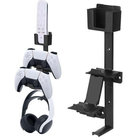 Game Controller & Headphone Stand Wall Mount Holder for Xbox ONE, Series X, PS5, PS4, PS3, Switch,Gamepad Controller Wall Mount with Screws