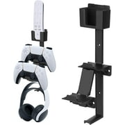 Game Controller & Headphone Stand Wall Mount Holder for Xbox ONE, Series X, PS5, PS4, PS3, Switch,Gamepad Controller Wall Mount with Screws