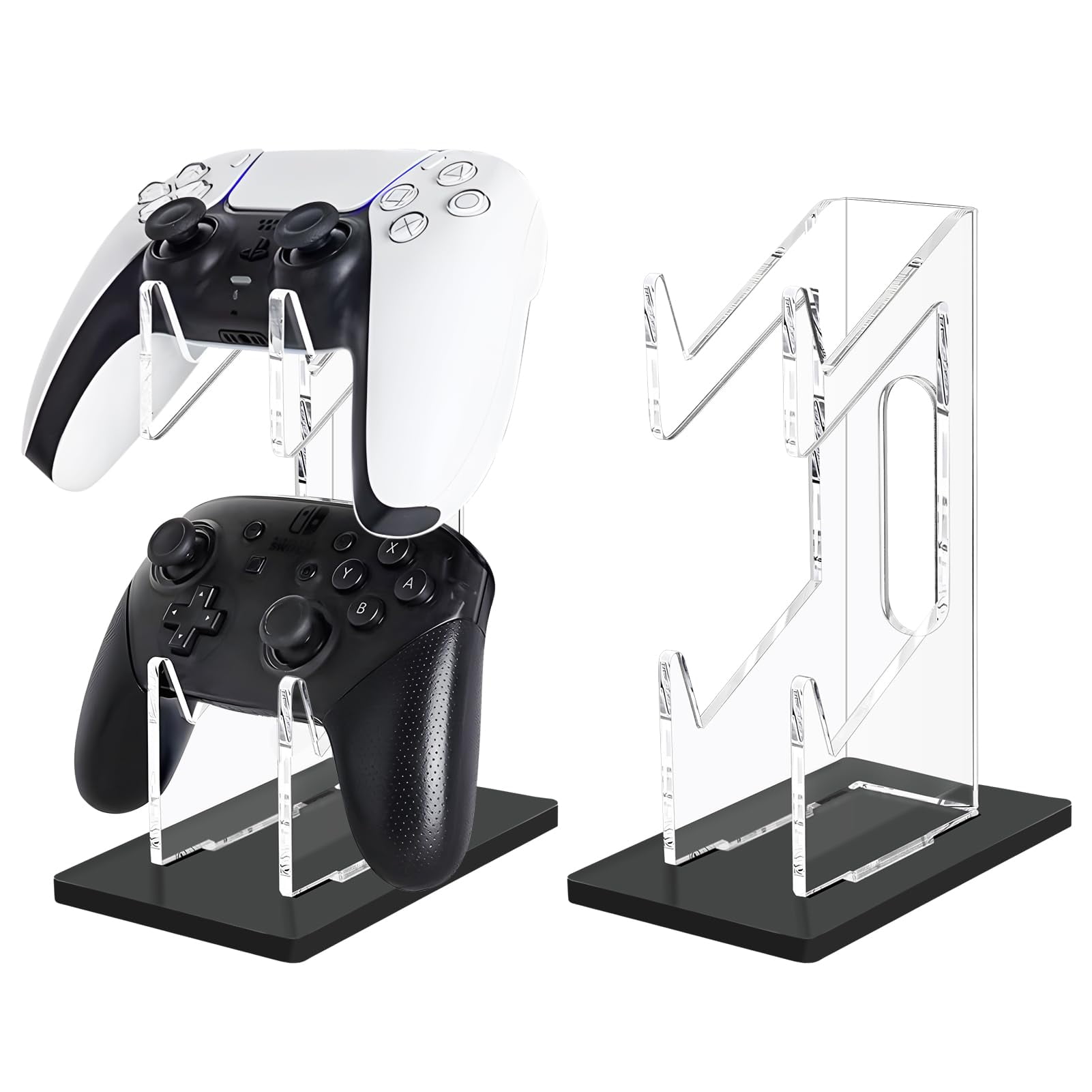 Game Controller Holder 2 Tiers Universal Dual Controller Stand