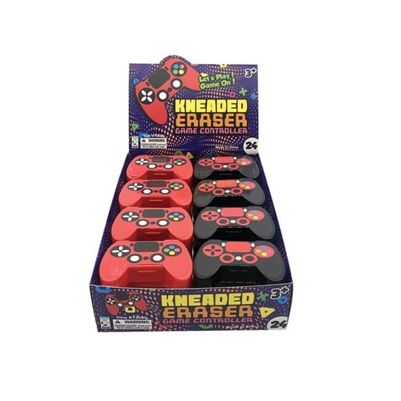 Game Controller Kneaded Erasers, 4 Color - Case of 576