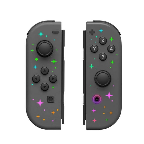 Game Controller (L/R) Compatible with Nintendo Switch Controllers- LED Stars Twinkle Wireless Game Joypad