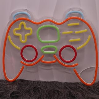 Game Controller LED Neon Sign, Multi‑Color Gamepad Neon Light, USB Powered Acrylic Neon Lamp for Game Room, Man Cave, Bedroom, Gaming Wall Decor, Gamer Gift