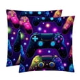 thumbnail image 1 of Game Controller Luxurious Velvet Throw Covers Pillow Inserts - Set of 2 Throw Pillows with Unique Patterns - 16x16, 18x18, 20x20 Inches for Home Decor and Gifts, 1 of 6