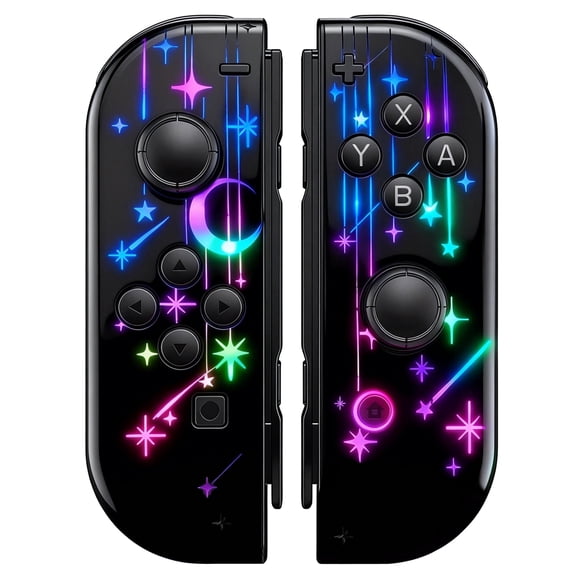 Game Controller for Switch,Wireless Joypad Controllers Replacement with RGB Lighting,Support Dual Vibration,Motion Control,Screenshot,Wake-up Function