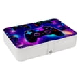 thumbnail image 1 of Game Controller PU Leather Earring Holder Jewelry Organizer with Removable Compartment and Necklace Holder, Portable, 1 of 6