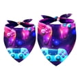 thumbnail image 1 of Game Controller Pack of Two Cat Scarves - Translucent Light and Breathable Chiffon Yarn - 40.6x40.6x58/16x16x22.8in & 53.3x53.3x76.2/20.9x20.9x30in Sizes, 1 of 5