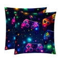 thumbnail image 1 of Game Controller Patterns - Set of 2, Available in 16x16, 18x18, and 20x20 Inches for Various Occasions, Sofa, Bed, Chair - Includes Pillow Inserts, Cushion Covers, Decorative Pillows, 1 of 6