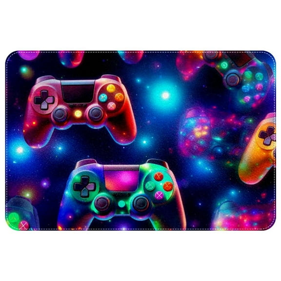Game Controller Polyester Chair Rug Mat, Non-Slip and Machine Washable Area Rugs