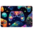 thumbnail image 1 of Game Controller Polyester Indoor/Door/Bath Rugs: Non-Slip, Machine Washable Mats, 1 of 6