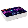 thumbnail image 1 of Game Controller Portable PU Leather Jewelry Organizer Box with Removable Compartment, 1 of 6