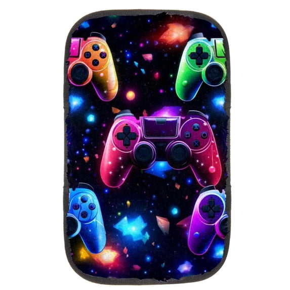 Game Controller Premium 12.5x8.2 Inch Soft Comfortable Furry Printed Car Armrest Mat Cover Accessory