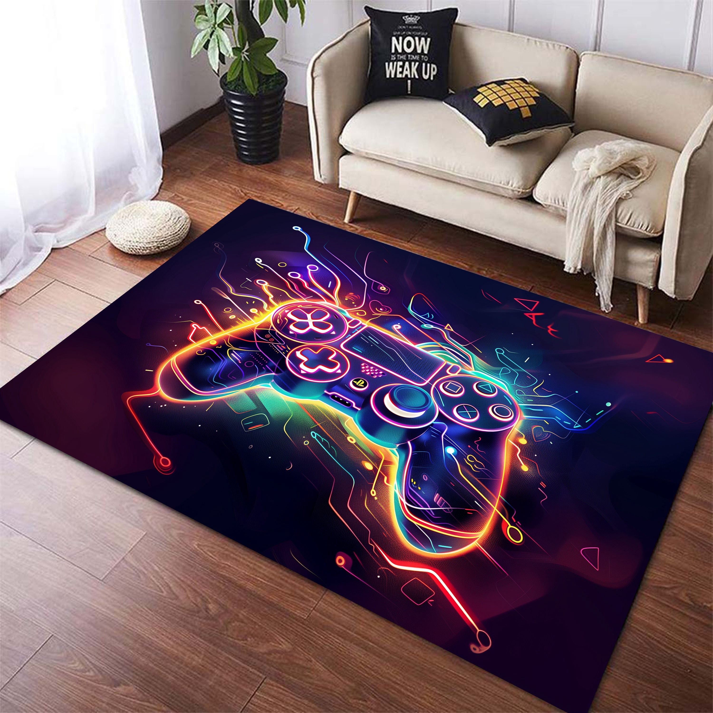 Controller Rugs Game Controller Rug 4x6 ft = 120x180 cm Washable Rug - Walmart.com