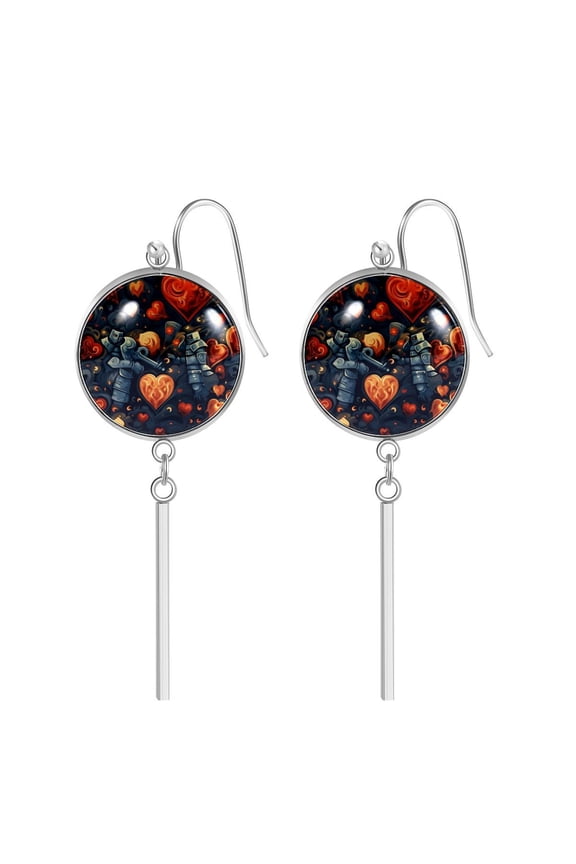 Game Controller Stylish Dangle Earrings with Unique Patterns - Jewelrys with Earring Hooks