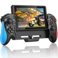thumbnail image 1 of Game Controller for Switch/OLED, One-Piece Joypad Controller Replacement, Gamepad Remote with Adjustable TURBO and Dual Motor Vibration-Blue Red, 1 of 7