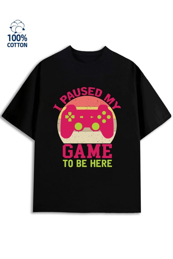 Game Controller Tee men's game console black Cool shirts, Funny shirts, t shirt funny game over Funny Unisex Shirt Graphic Tee tshirts Vintage Unisex Shirt Graphic tshirts